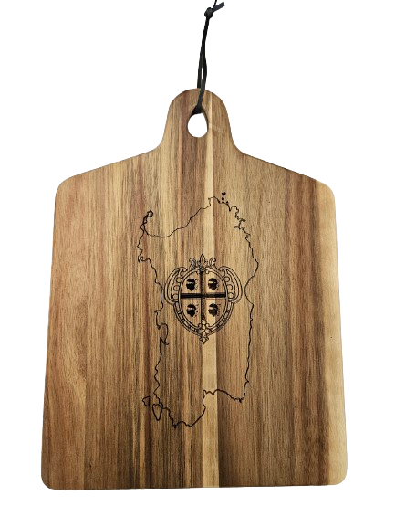 Tagliere in legno di acacia regione Sardegna 36X26