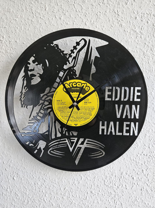 Vinyl-Wanduhr – Eddie Van Halen