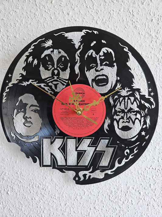 Vinyl-Wanduhr – KISS