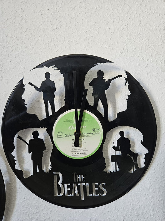 Vinyl-Wanduhr – Die Beatles