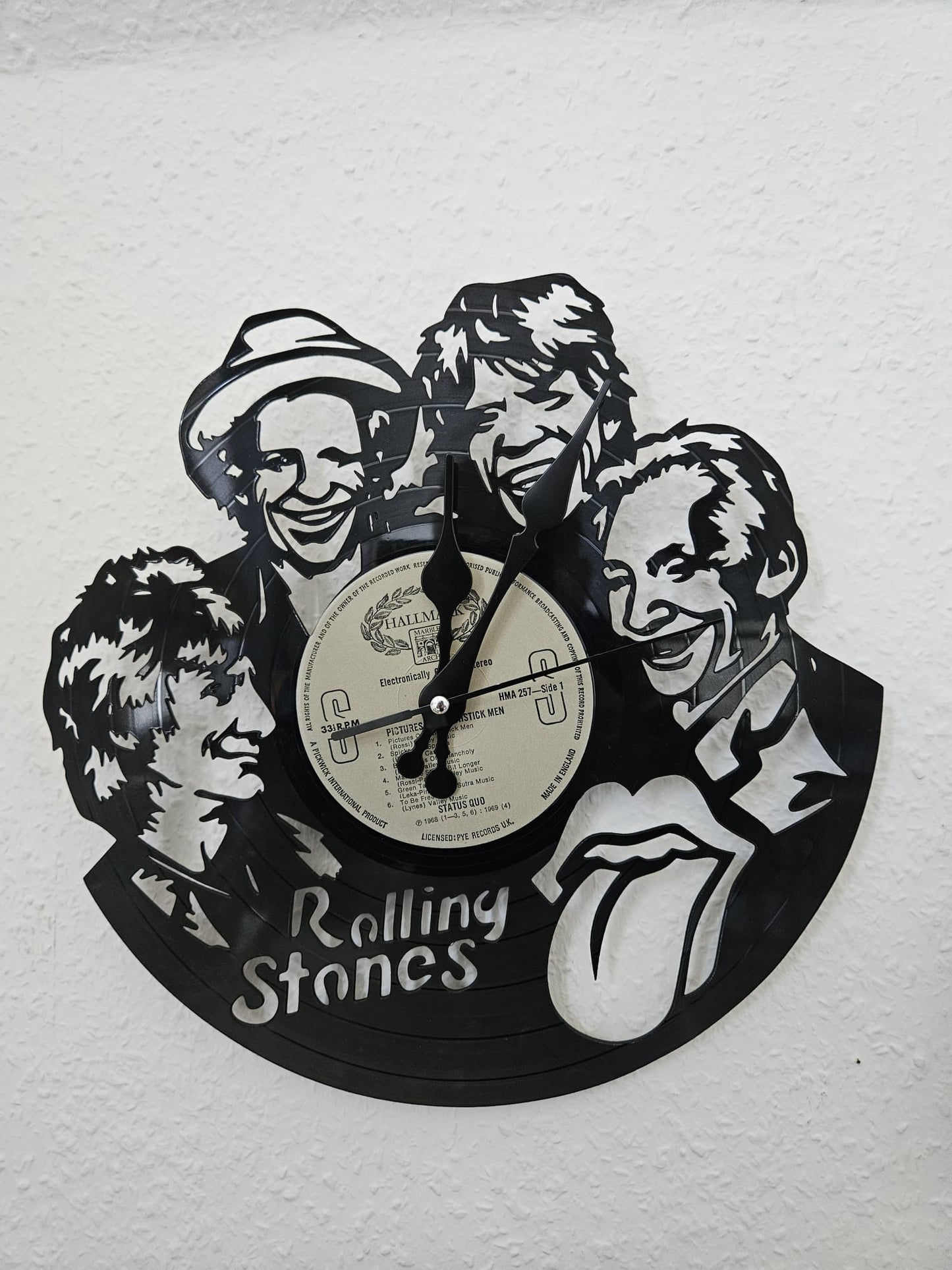 Vinyl-Wanduhr – The Rolling Stones